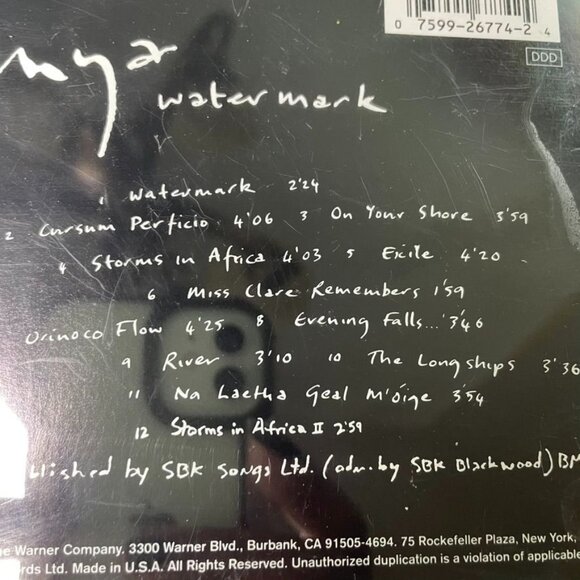 Enya Watermark New Age Audio Music CD 1988 12 Tracks u - Picture 4 of 5
